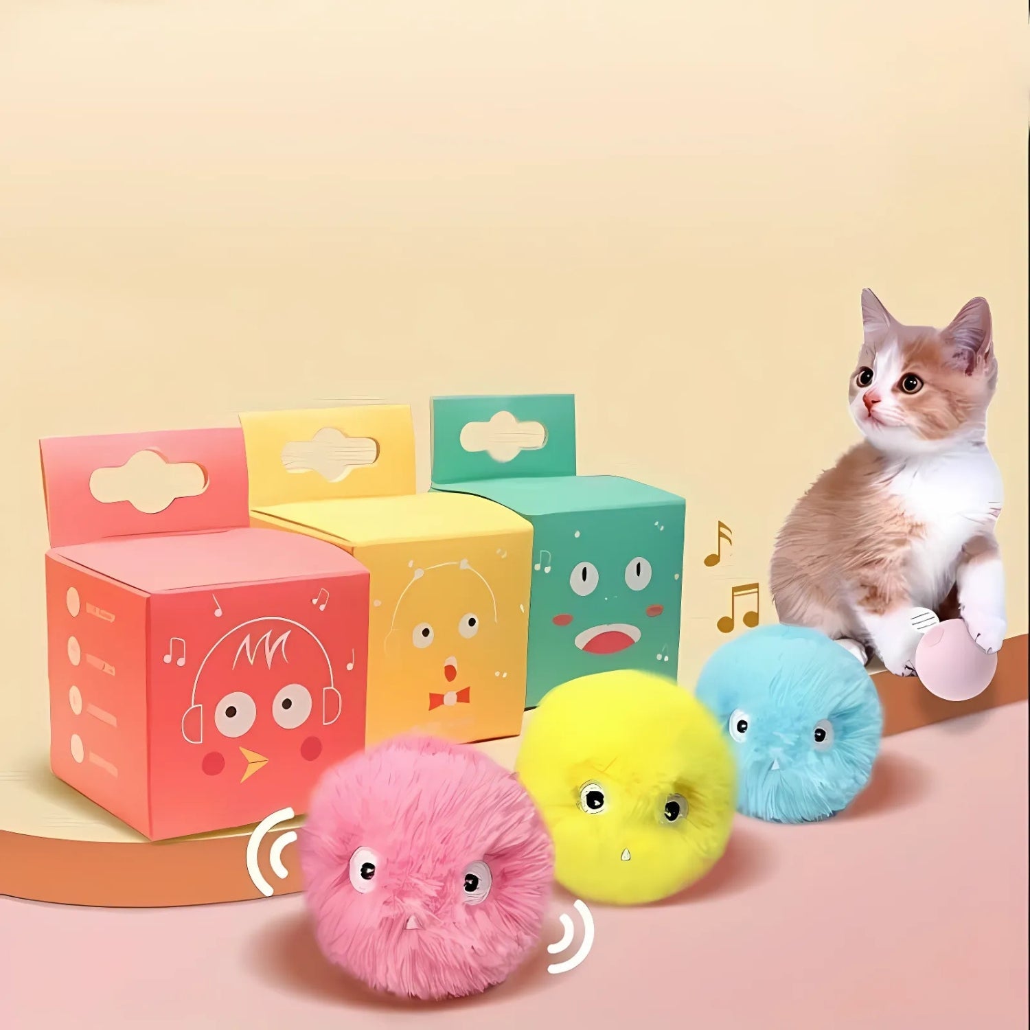 balle interactive chat | ItsyPets - Woufie