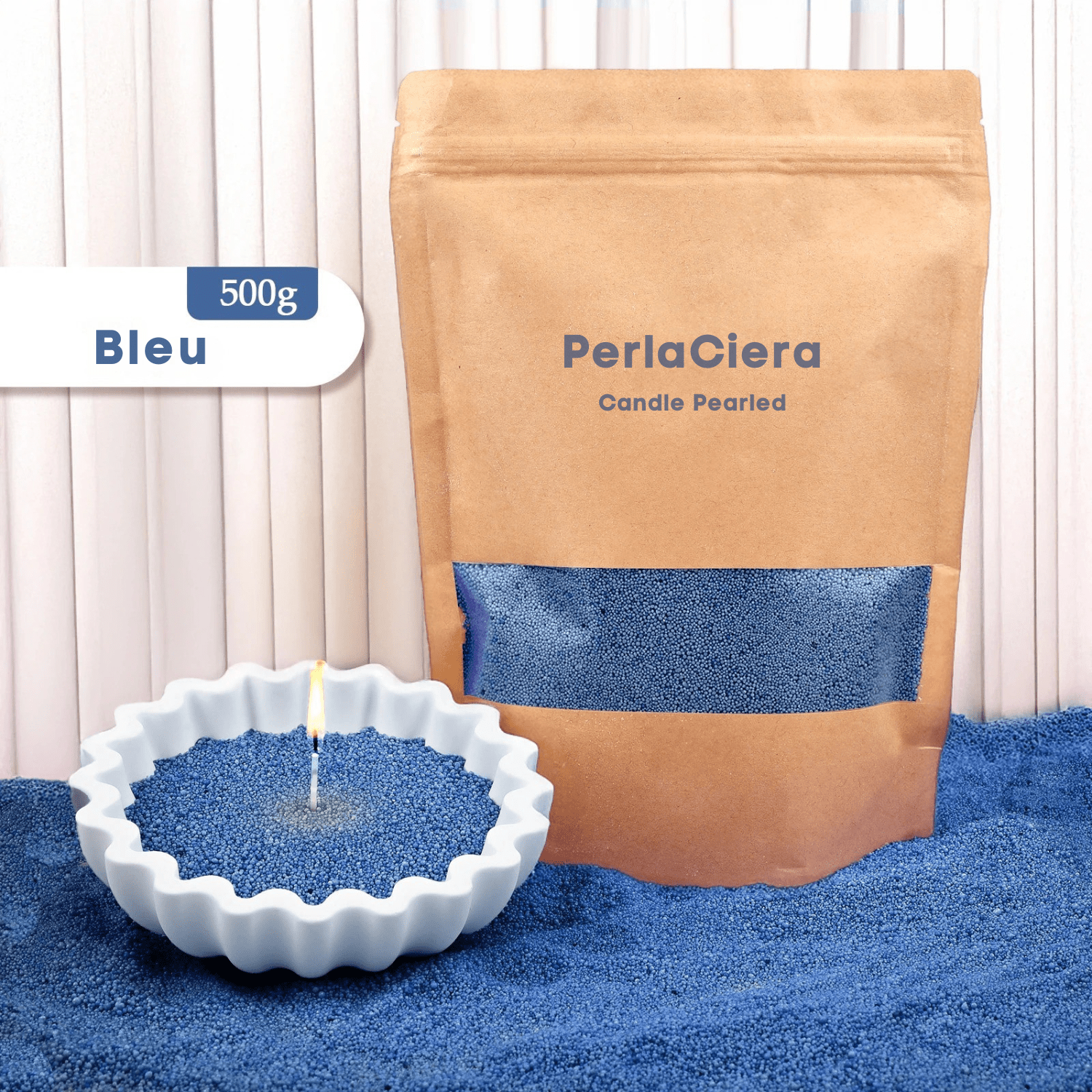 Candle Pearled | PerlaCiera - Woufie
