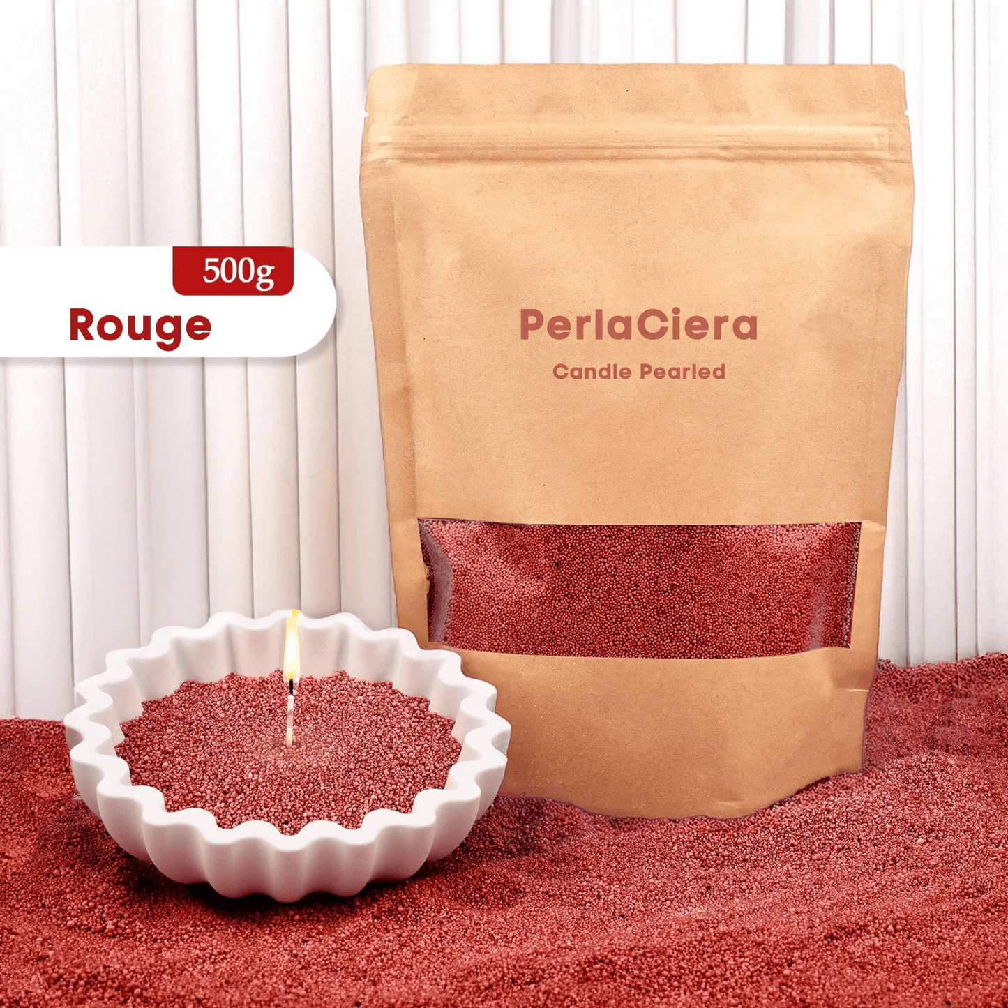 Candle Pearled | PerlaCiera - Woufie