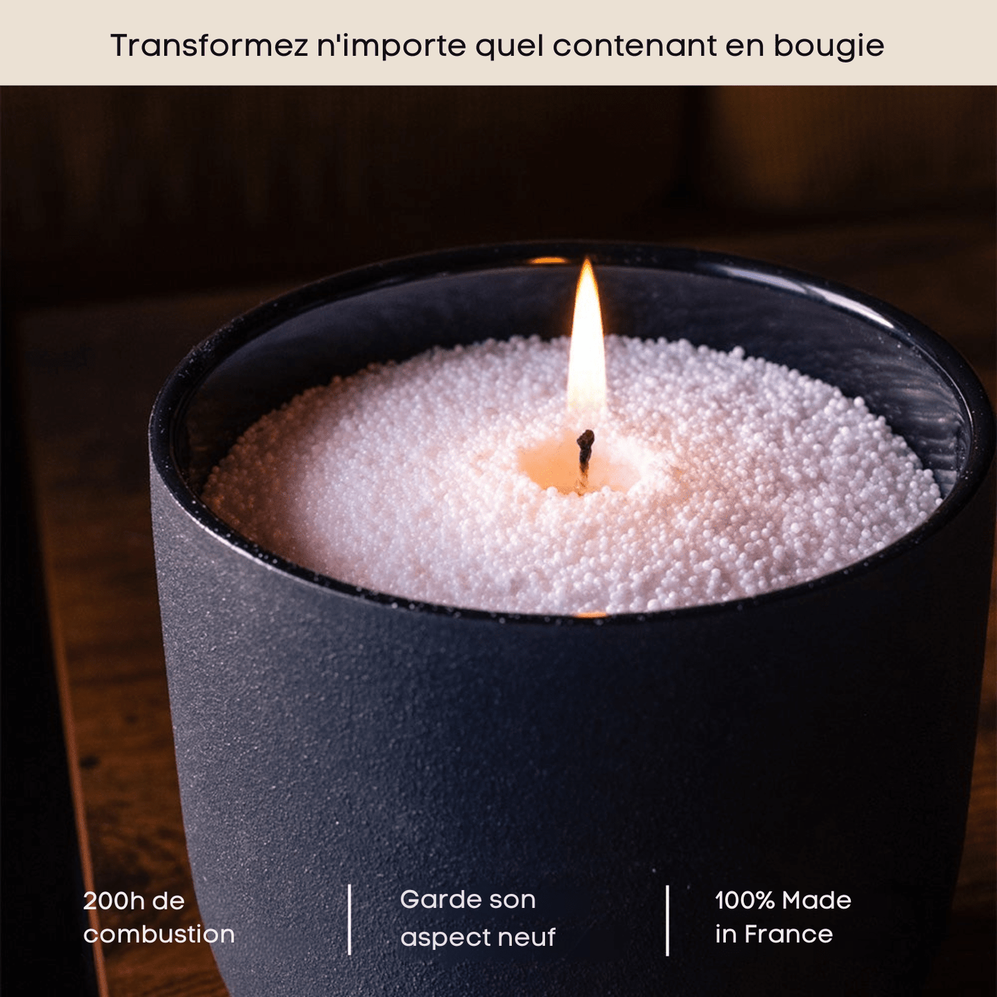 Candle Pearled | PerlaCiera - Woufie