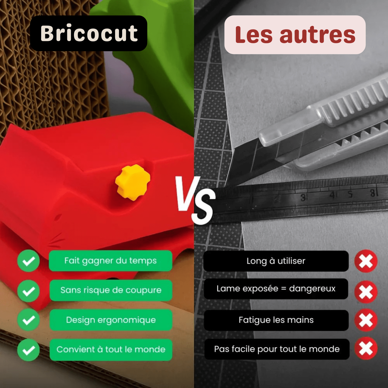 Coupe - Grattoir - Bricocut - Woufie