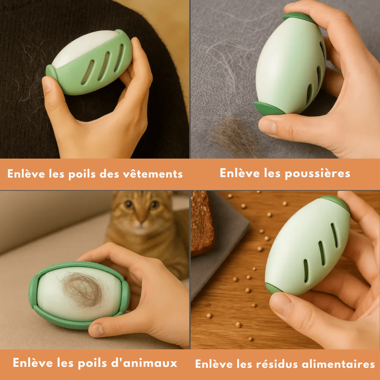 Roulette Anti - Poils Réutilisable – EasyCap - Woufie