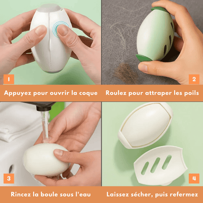Roulette Anti - Poils Réutilisable – EasyCap - Woufie