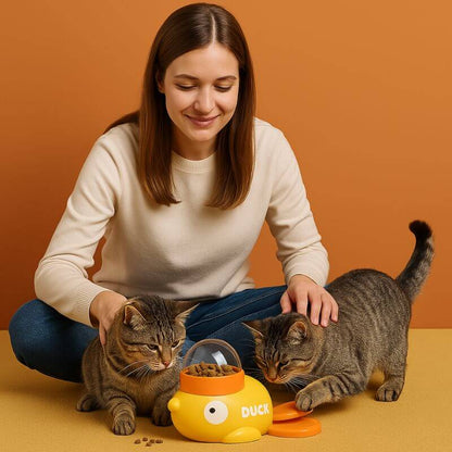 SnackyDuck | Distributeur à croquettes - Woufie